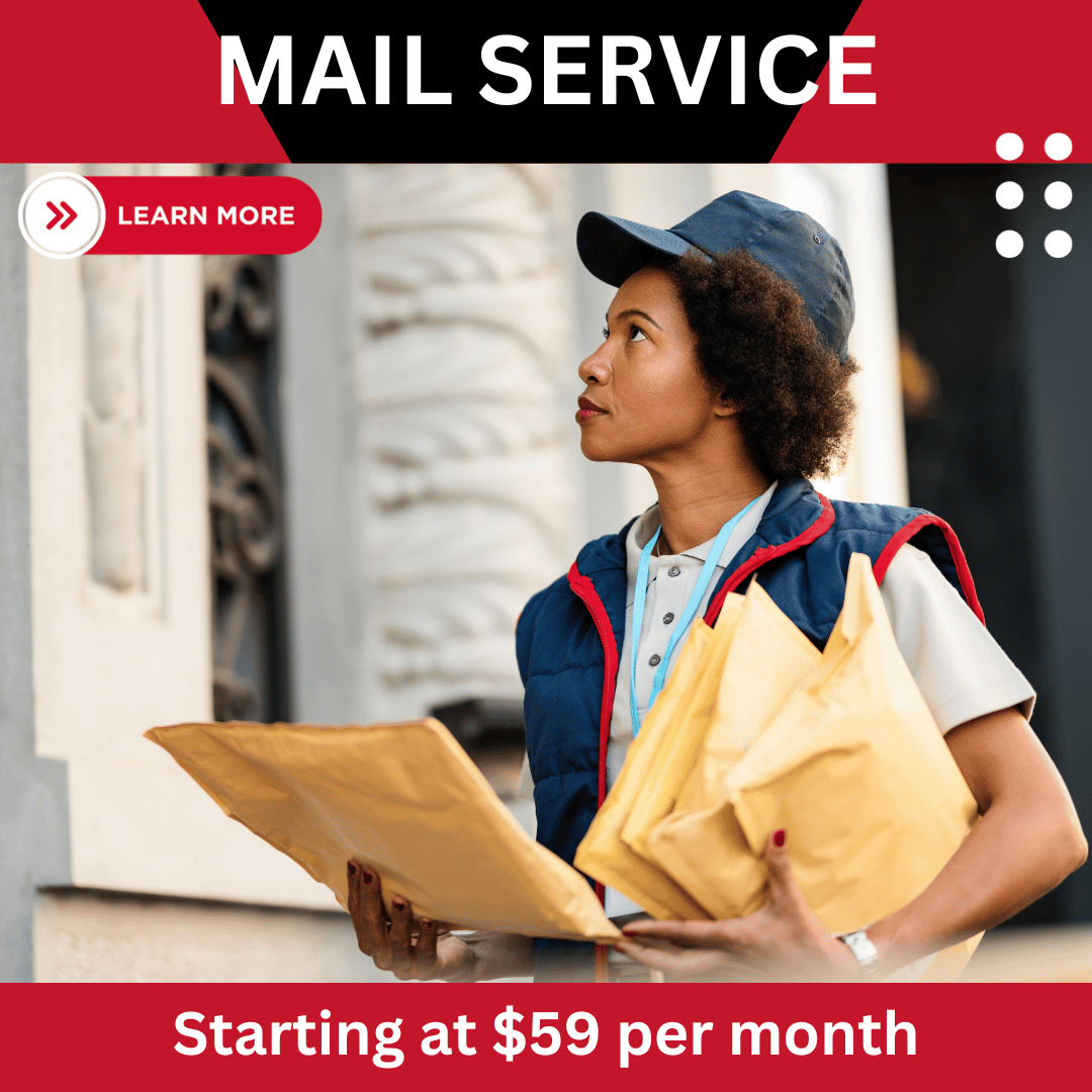 Get a professional business address, dedicated P.O. box, and reliable package receiving with our Mail Service in Sarasota, FL. Just $59 per month.
