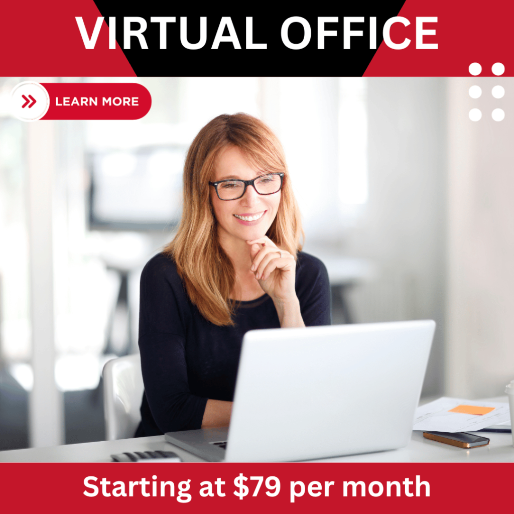 Get a professional business address, dedicated P.O. box, reliable package receiving, and free monthly access to our Conference Center with our Virtual Office service in Sarasota, FL. Just $79 per month.